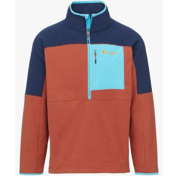 Cotopaxi Abrazo Half-Zip Fleece Jacket Men's M Maritime/Spice Lightweight - Picture 1 of 11